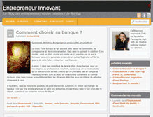 Tablet Screenshot of entrepreneur-innovant.com